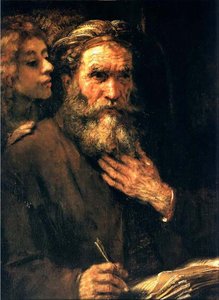 Matthäus Und Der Engel — Rembrandt Van Rijn, Baroque