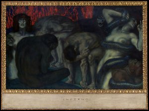 Inferno — Franz Ritter Von Stuck, German Symbolism