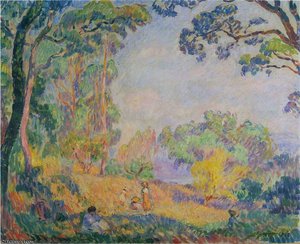In A Field Near The Sea — Henri Lebasque