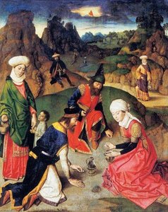 The Gathering Of The Manna (upper Right Panel From The Altarpiece Of The Holy Sacrament) — Dierec Bouts