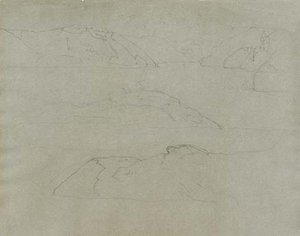 Sketch Of Landscape 20 — Nicholas Roerich, Romantic Landscape