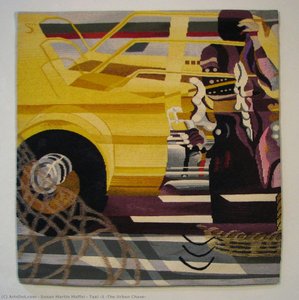 Taxi #3 (the Urban Chase) — Susan Martin Maffei, Contemporary Realism