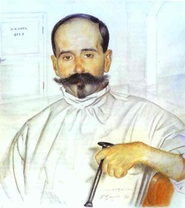 Portrait Of Lazar Ivanovich Bublichenko — Boris Mikhailovich Kustodiev