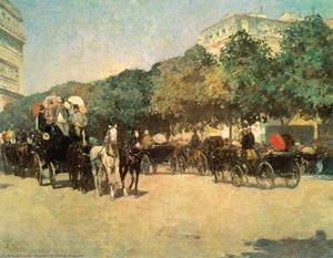Día De Gran Premio (también Conocido Como Le Jour De Grand Prix) — Frederick Childe Hassam, Impressionism
