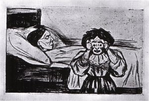 The Mother Died — Edvard Munch, Expressionism