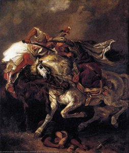Combat Of The Giaour And The Pasha — Eugène Delacroix, Romanticism