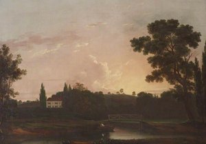 Lamarsh House, Lamarsh, Essex — John Constable, Romantic Landscape