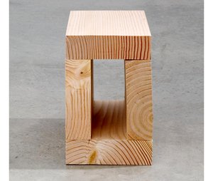 Douglas Fir Small Horizontal Rectangle — Carl Andre