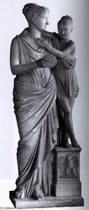 Elisa And Her Daughter Napoléonne — Lorenzo Bartolini, Neoclassicism