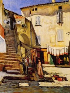 Place Aux Herbes In Saint-tropez — Charles Camoin