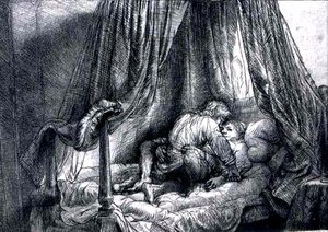 Das Französische Bett — Rembrandt Van Rijn, Baroque