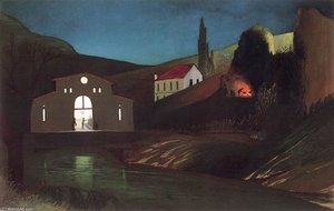Electric Station At Jajce At Night — Tivadar Csontváry Kosztka
