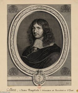 Portrait De Jean-baptiste Colbert Par Robert Nanteuil D'après Une Peinture De Philippe De Champaigne — Robert Nanteuil