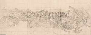 The Charge Of The 4th Light Horse Brigade At Beersheba — George Washington Thomas Lambert