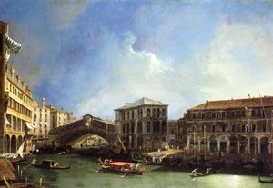 Grand Canel The Rialto Bridge From The North — Canaletto