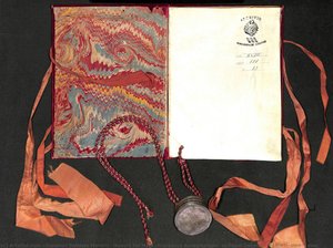 Honors for Msgr. Francesco Boncompagni, as Papal Governor of Rieti: inner cover