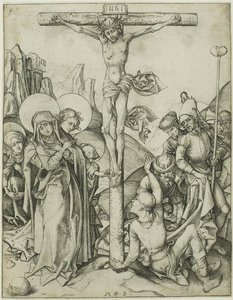 The Crucifixion With The Holy Women — Martin Schongauer