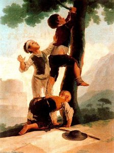 Boys Climbing A Tree — Francisco José De Goya Y Lucientes, Romanticism