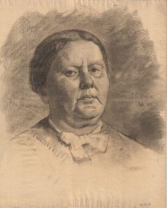 Portrait Of An Unknown Woman — Theodore Clement Steele