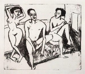 Three Naked Niggers — Ernst Ludwig Kirchner