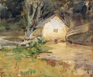 Spring House, (painting) — Anna Huntington Stanley