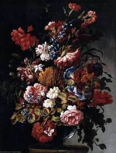 Still-life Of Flowers — Paolo Porpora