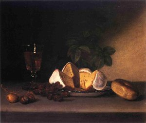 Still Life: Wine, Cakes And Nuts — Raphaelle Peale