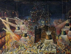 Midnight, New Year's Eve, Chelsea Arts Ball — Francis Ferdinand Maurice Cook