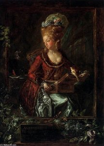 Maria De Las Nieves Micaela Fourdinier — Luis Paret Y Alcázar, Rococo Painting
