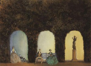 In The Bosquet — Konstantin Andreevic Somov, Symbolism