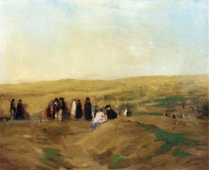 Procession In Spain (also Known As Spanish Landscape With Figures) — Robert Henri