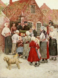 Organgrinder In Zandvoort — Fritz Von Uhde