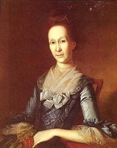 Mrs. Elihu Hall (catherine Orrick) (b. 1736), (painting) — Charles Willson Peale