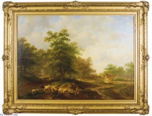 Peasants On A Wooded Country Road