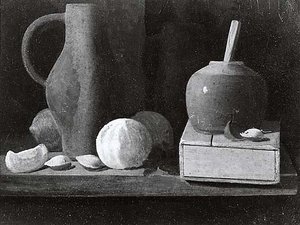 Still Life With Almonds, (painting) — John Frederick Peto