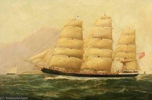 The Duke Of Argyle At Sea — William H Yorke, Hudson River School