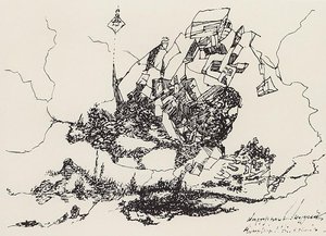 Fantastic Landscape. Settlement In The Mountains. — Martiros Sarian