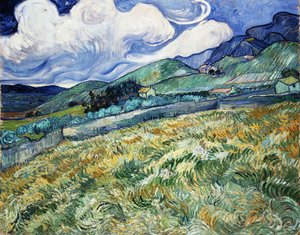 Mountainous Landscape Behind Saint-paul Hospital — Vincent Willem Van Gogh, Post-impressionism