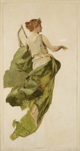 Allegory Of Music, Sketch For The Project Of The Stage Curtain Of The Słowacki Theatre In Kraków — Henryk Siemiradzki