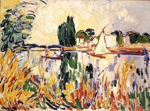 Sailboats On The Seine — Maurice De Vlaminck