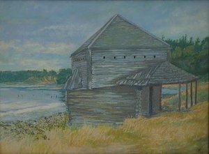 Historic Old Fort, (painting) — Mary Agnes Yerkes