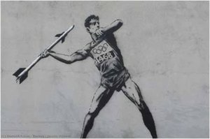 Javelin Thrower — Banksy