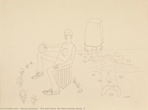 The Ball Game (no More Games Study #7) — Benny Andrews