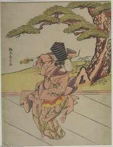 Woman Dancing Sanbasô — Suzuki Harunobu