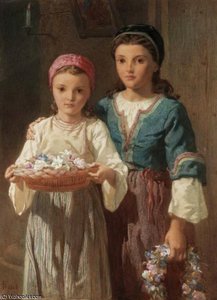 Flower Girls — Frederick Goodall