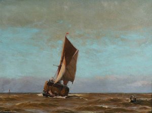 A Hay Barge — John Fraser