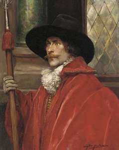 A Cavalier Holding A Halberd — Alex De Andreis