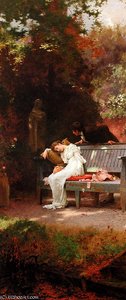 A Stolen Kiss — Marcus C Stone
