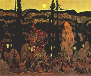 the lake, october evening