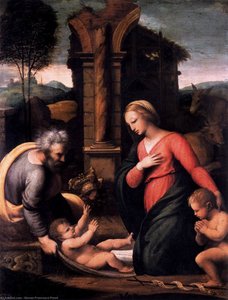 Holy Family With The Infant St John — Giovan Francesco Penni